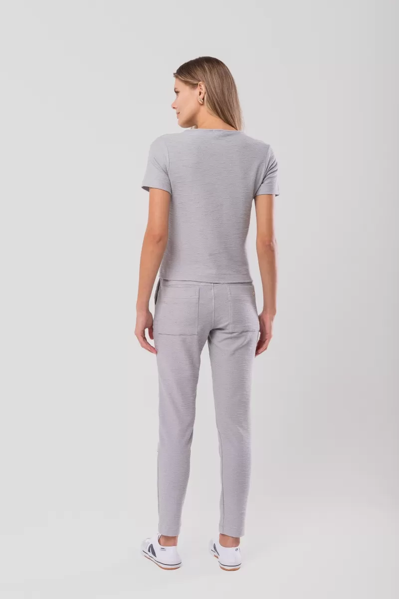 Hidrogênio - VERONICA GREY ELASTIC PLEATED JOGGER PANTS - 20133030 Hidrogênio - VERONICA GREY ELASTIC PLEATED JOGGER PANTS - 20133030