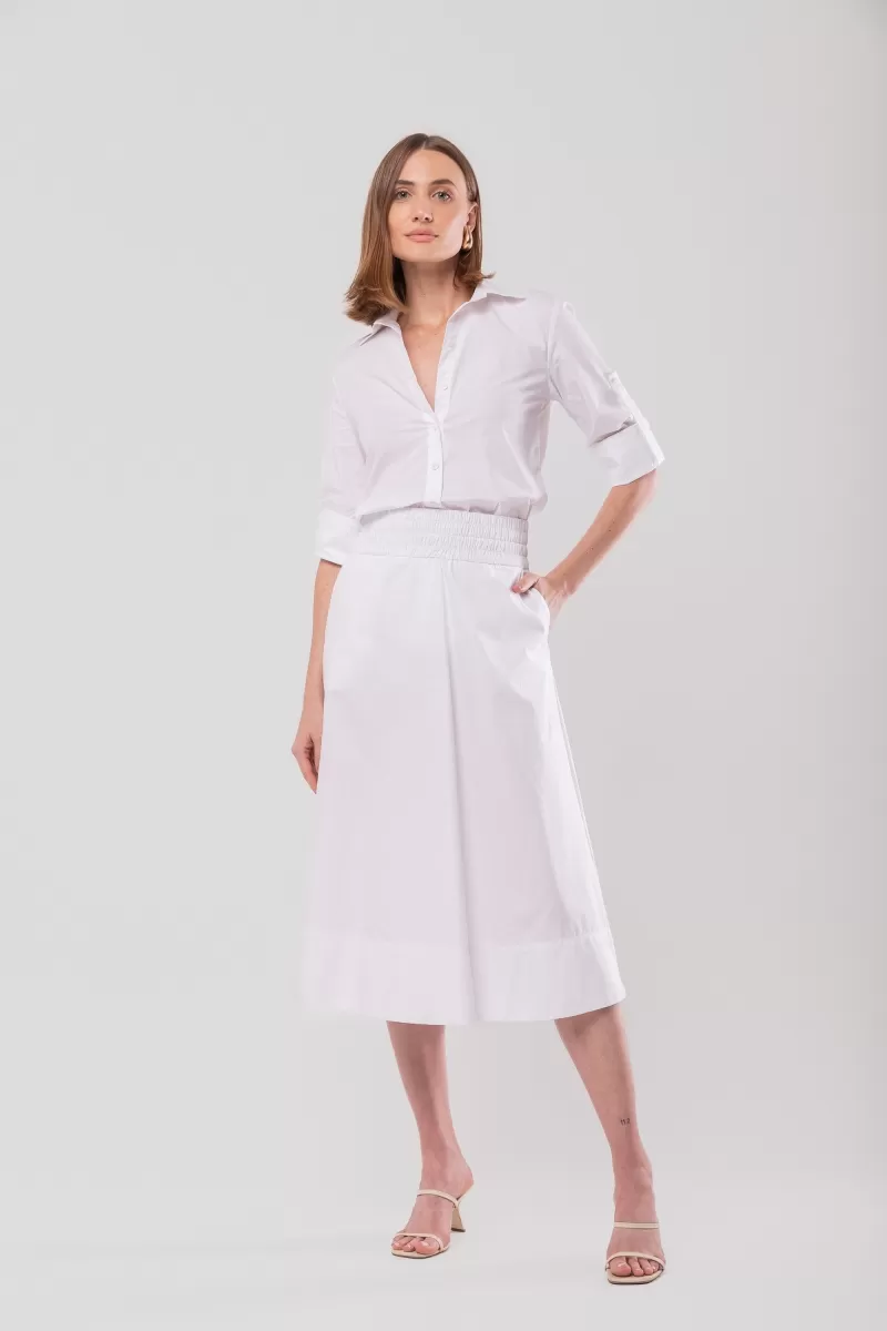 Hidrogênio - CINCHED SHIRT WITH MARTINGALE TRICOLINE WITH WHITE LYCRA - 20128002 Hidrogênio - CINCHED SHIRT WITH MARTINGALE TRICOLINE WITH WHITE LYCRA - 20128002