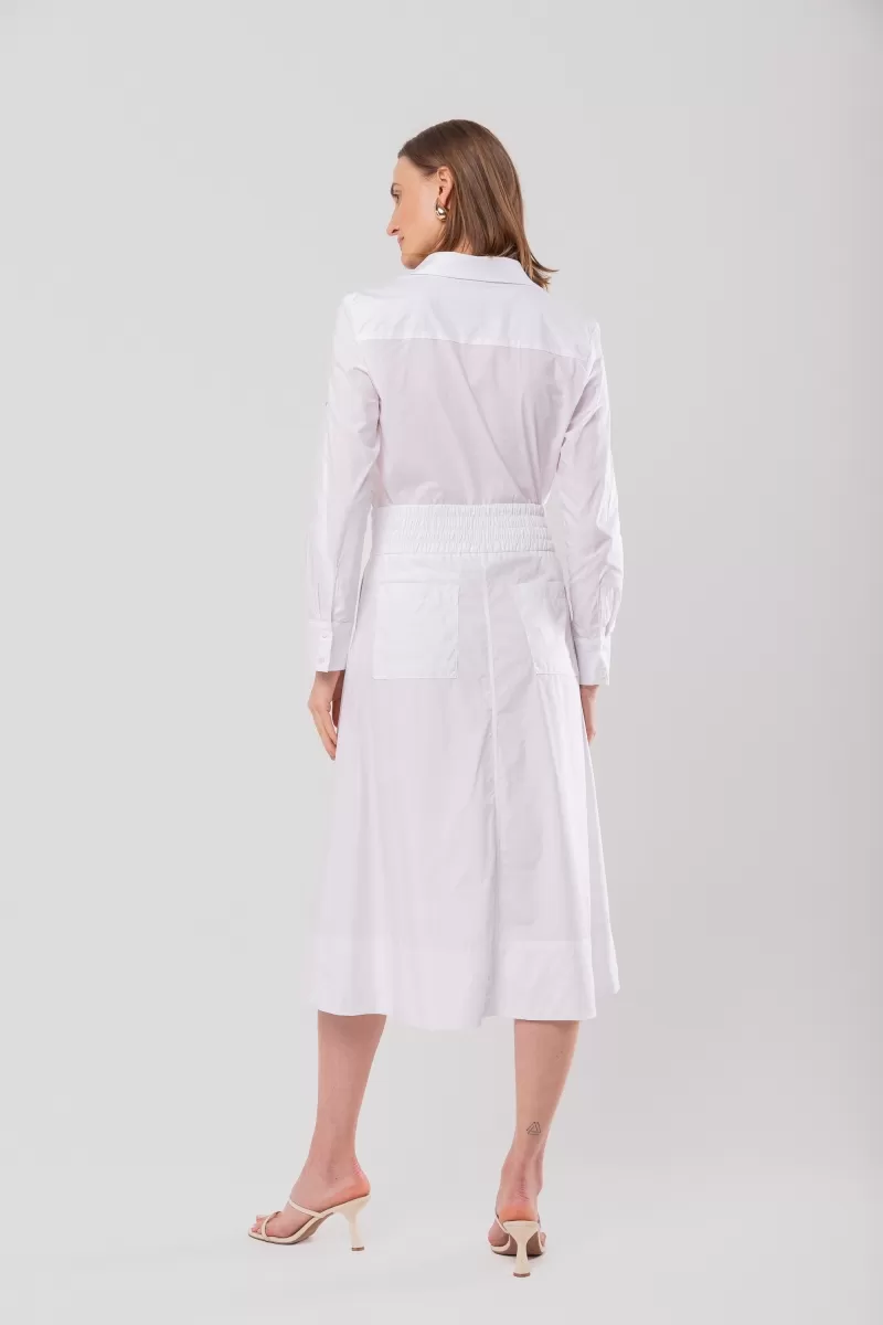 Hidrogênio - CINCHED SHIRT WITH MARTINGALE TRICOLINE WITH WHITE LYCRA - 20128002 Hidrogênio - CINCHED SHIRT WITH MARTINGALE TRICOLINE WITH WHITE LYCRA - 20128002