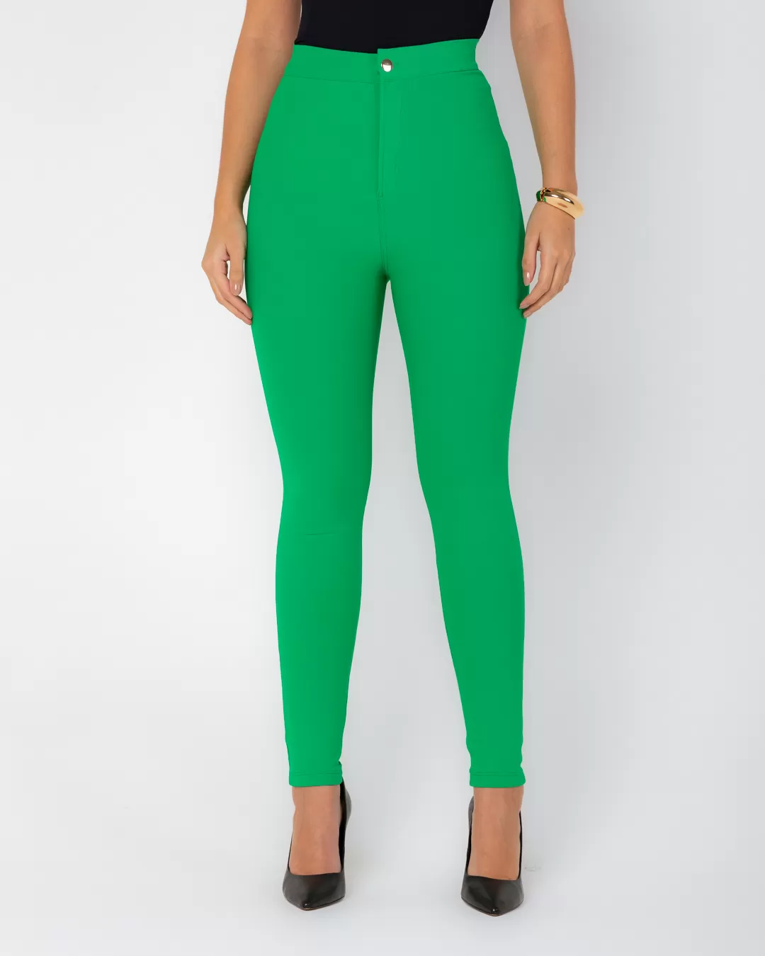 Miss Misses - Miss Misses Skinny Pants With Green Pocket - 18855VERDE Miss Misses - Miss Misses Skinny Pants With Green Pocket - 18855VERDE