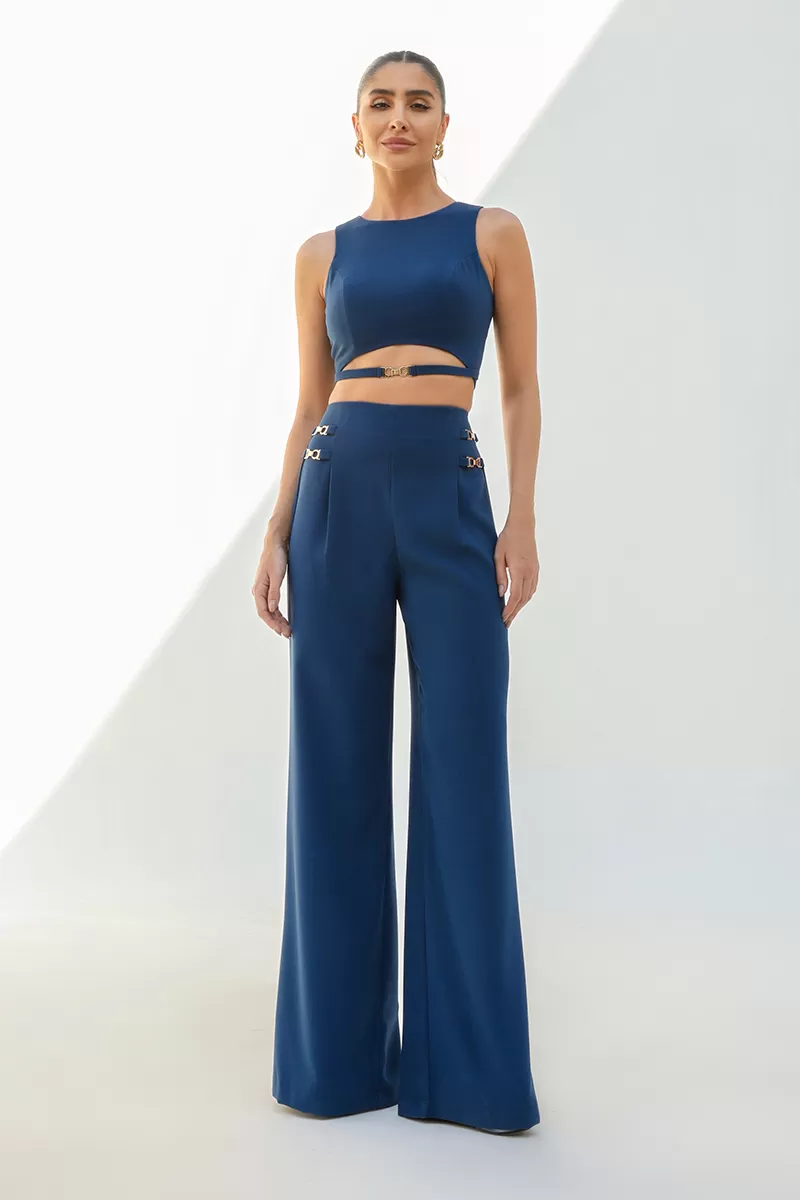 Dot Clothing - Miranda Dot Clothing Set Navy Blue - 2502AZUL Dot Clothing - Miranda Dot Clothing Set Navy Blue - 2502AZUL