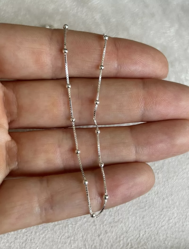 Mikabe - Micro Ball Necklace Silver - MK1967