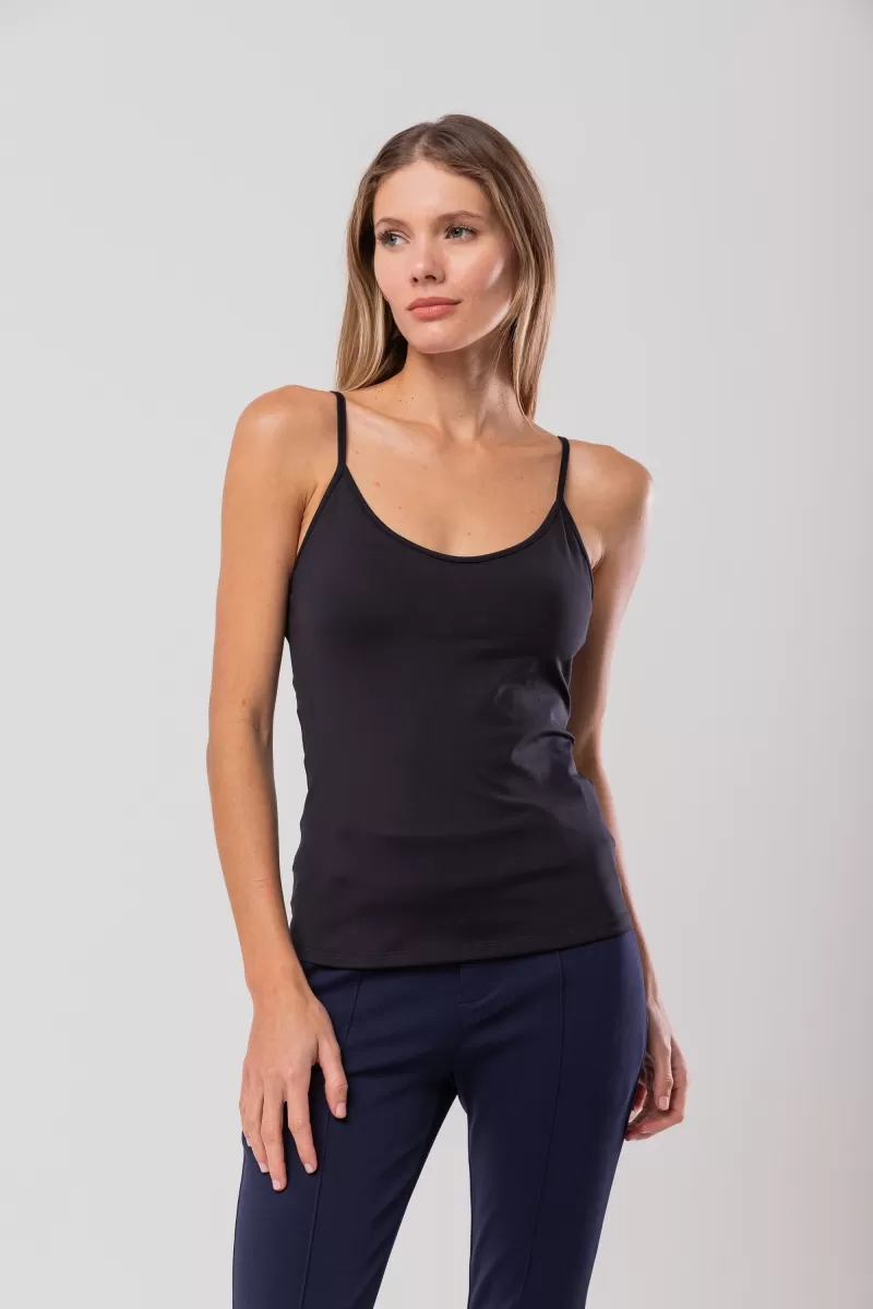 Hidrogênio - BLACK GALAON STRAP TANK TOP - 20161001 Hidrogênio - BLACK GALAON STRAP TANK TOP - 20161001