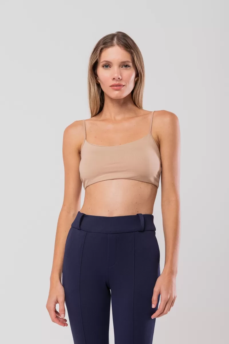 Hidrogênio - BEIGE TOP WITH PAD AND STRAP - 20170003 Hidrogênio - BEIGE TOP WITH PAD AND STRAP - 20170003