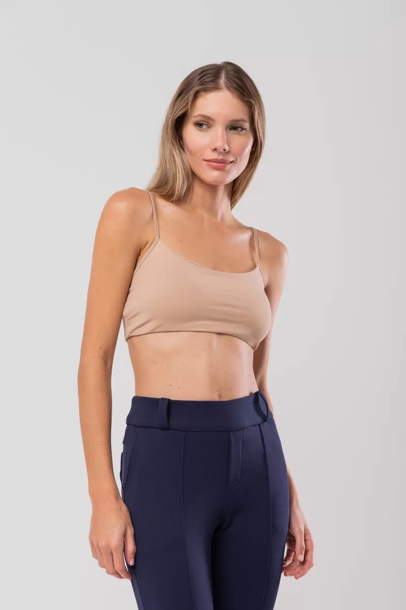 Hidrogênio - BEIGE TOP WITH PAD AND STRAP - 20170003 Hidrogênio - BEIGE TOP WITH PAD AND STRAP - 20170003