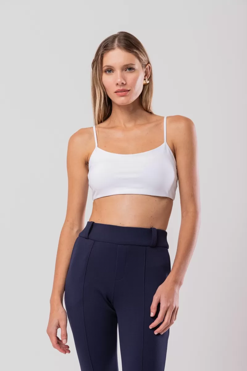 Hidrogênio - WHITE GALAO TOP WITH PAD AND STRAPS - 20170002 Hidrogênio - WHITE GALAO TOP WITH PAD AND STRAPS - 20170002