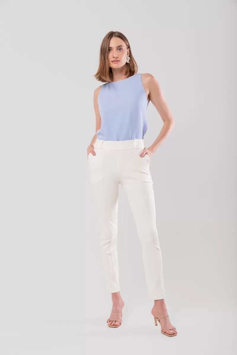 Hidrogênio - LETICIA MARIA OFF WHITE FISHERMAN PANTS - 20024018 Hidrogênio - LETICIA MARIA OFF WHITE FISHERMAN PANTS - 20024018