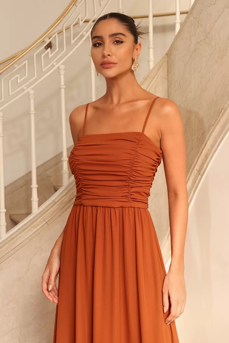 Dot Clothing - Dress Dot Clothing Marta Long Terracotta - 2485TERRA Dot Clothing - Dress Dot Clothing Marta Long Terracotta - 2485TERRA