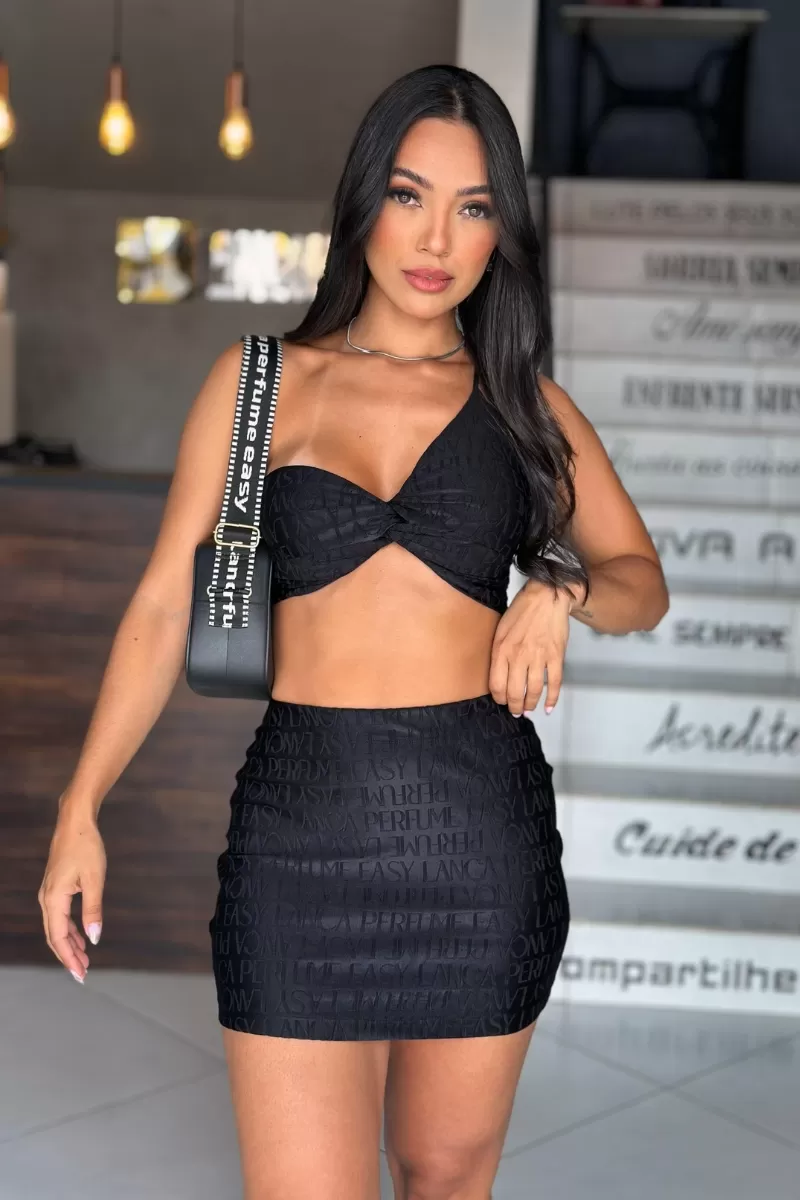 LANÇA PERFUME - LP EASY SINGLE SHOULDER CROPPED TOP - 1739 LANÇA PERFUME - LP EASY SINGLE SHOULDER CROPPED TOP - 1739