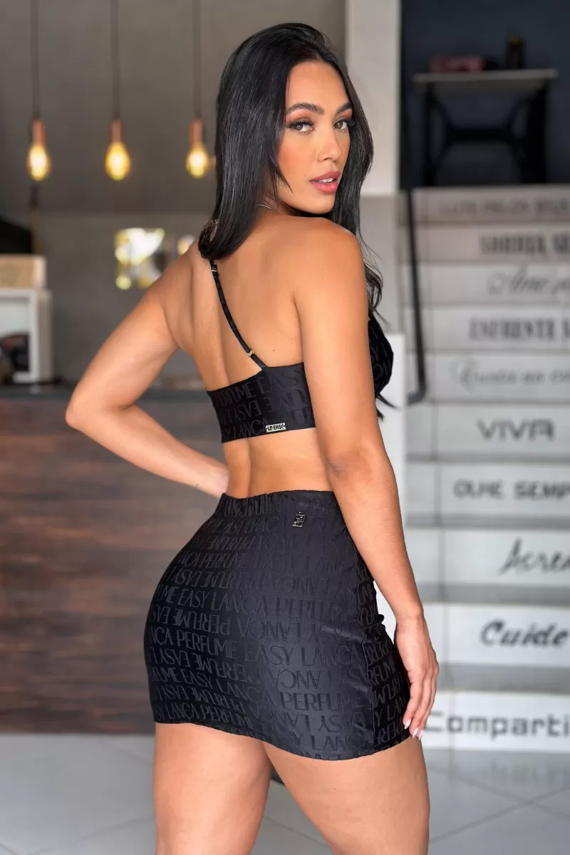 LANÇA PERFUME - LP EASY SINGLE SHOULDER CROPPED TOP - 1739 LANÇA PERFUME - LP EASY SINGLE SHOULDER CROPPED TOP - 1739