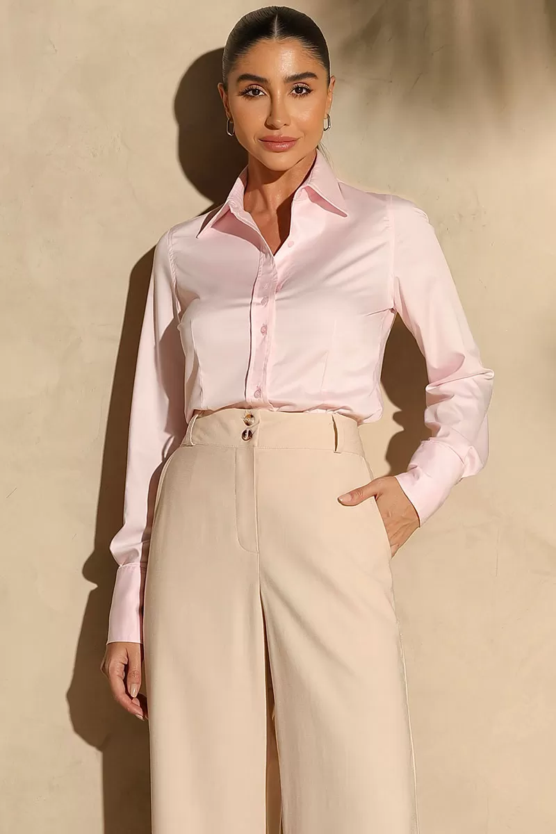 Miss Misses - Miss Misses Jaqueline Pink Shirt - 54364ROSA Miss Misses - Miss Misses Jaqueline Pink Shirt - 54364ROSA