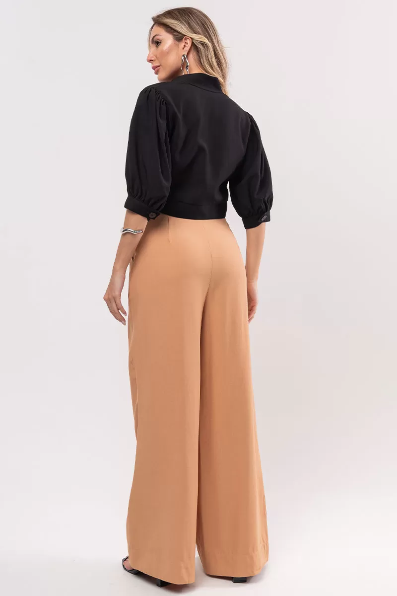 Miss Misses - Miss Misses Tailored Pants with Beige Belt - 54299215 Miss Misses - Miss Misses Tailored Pants with Beige Belt - 54299215