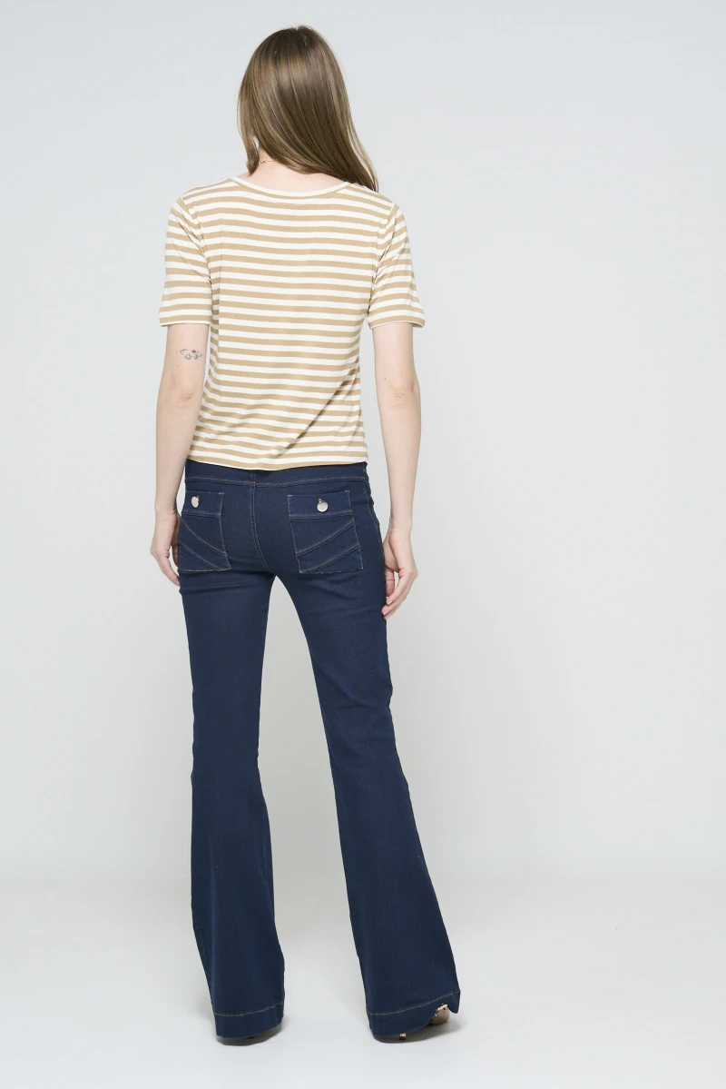 Hidrogênio - MARCIA FLARE KNIT PANTS - 19624042