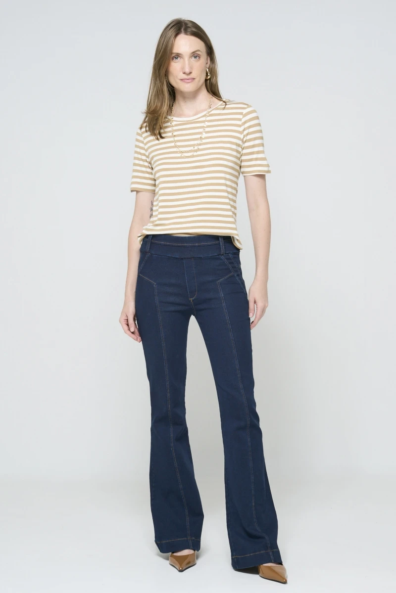 Hidrogênio - MARCIA FLARE KNIT PANTS - 19624042