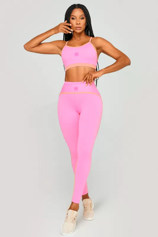 Lets Gym - Pink Blossom Leggings - 2480RO Lets Gym - Pink Blossom Leggings - 2480RO
