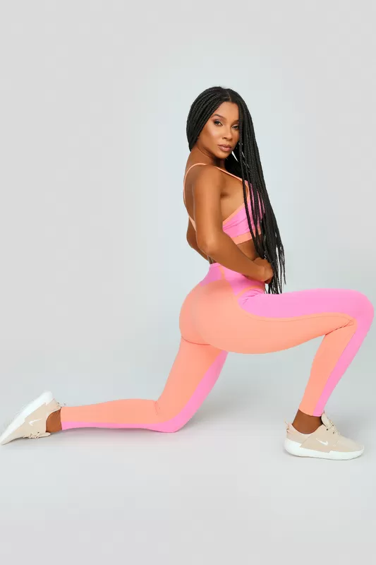 Lets Gym - Pink Blossom Leggings - 2480RO Lets Gym - Pink Blossom Leggings - 2480RO