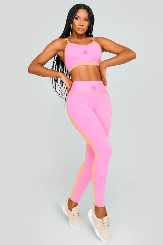 Lets Gym - Pink Blossom Leggings - 2480RO Lets Gym - Pink Blossom Leggings - 2480RO