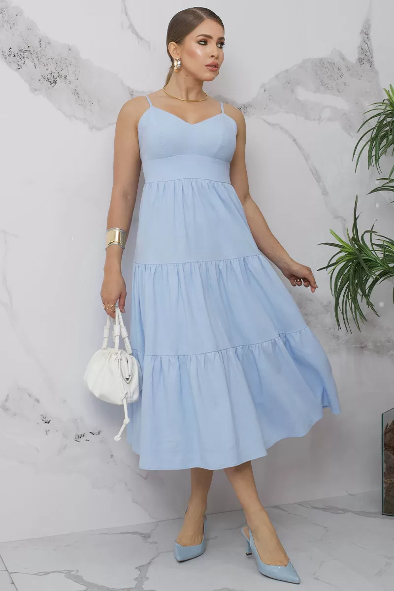 Miss Misses - Dress Miss Misses Rafaela With Blue Bulge Top - 54394AZUL Miss Misses - Dress Miss Misses Rafaela With Blue Bulge Top - 54394AZUL