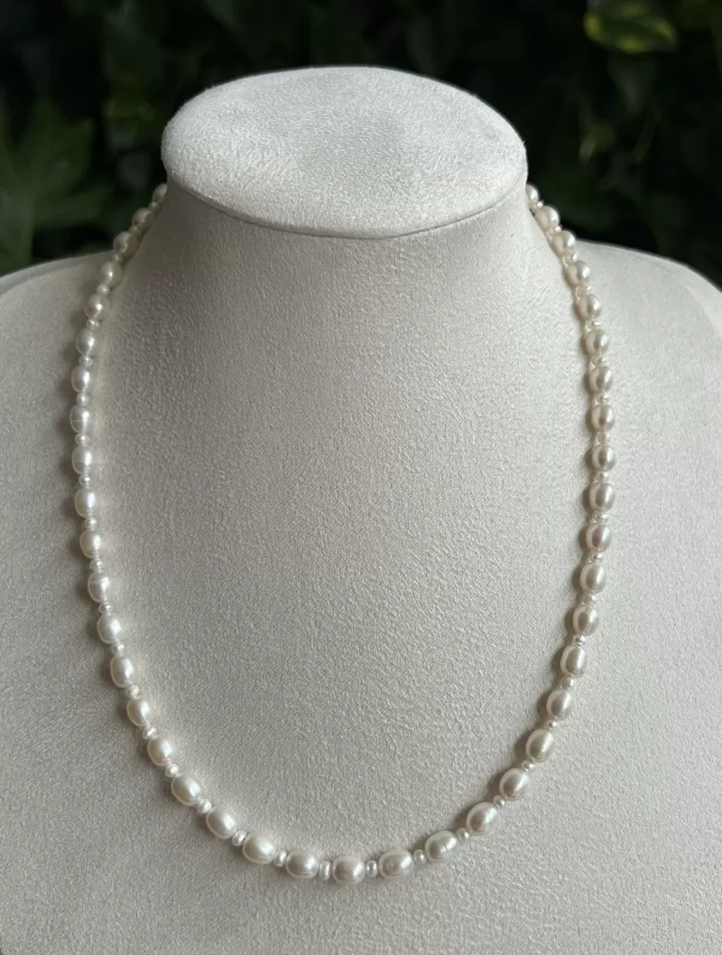 Mikabe - Necklace of Micro and Small Natural Pearls - MK1980 Mikabe - Necklace of Micro and Small Natural Pearls - MK1980