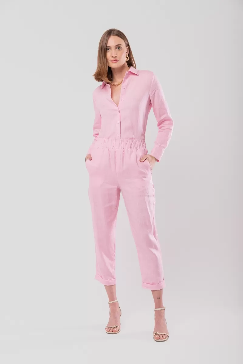 Hidrogênio - 100% PINK LINEN SHIRT - 19875021 Hidrogênio - 100% PINK LINEN SHIRT - 19875021
