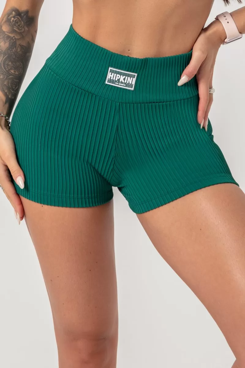 Hipkini - Follow the Sun Shorts Green Ribbed - 33330762