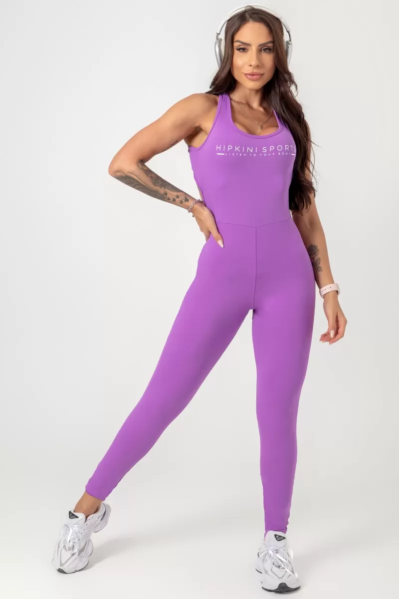 Hipkini - Macacão Follow the Sun Violeta Alças Cruzadas - 33330765