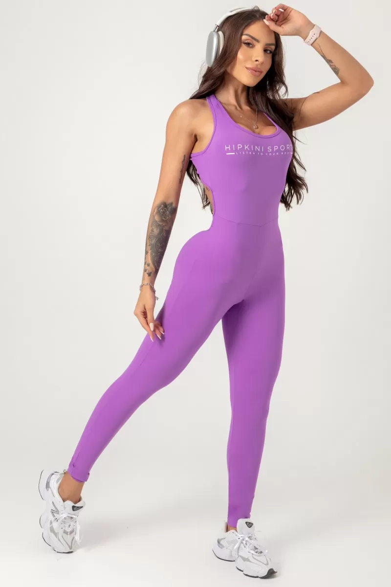 Hipkini - Macacão Follow the Sun Violeta Alças Cruzadas - 33330765