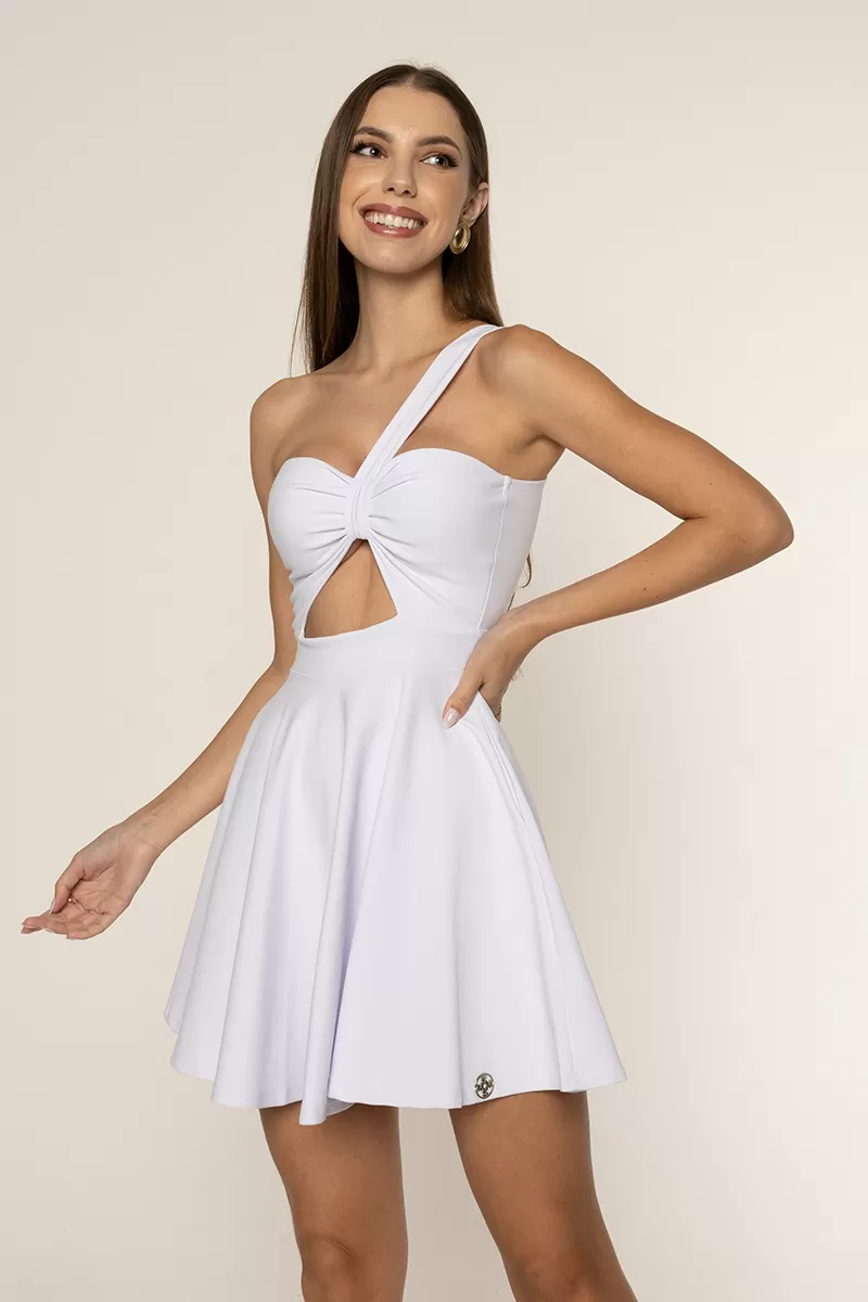 Miss Misses - Dress Miss Misses workout wheeldo One Shoulder White - 19085BRANCO Miss Misses - Dress Miss Misses workout wheeldo One Shoulder White - 19085BRANCO