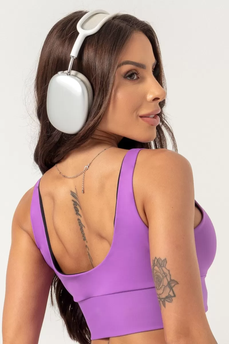 Hipkini - Follow the Sun Top Violet V-neck - 33330766 Hipkini - Follow the Sun Top Violet V-neck - 33330766