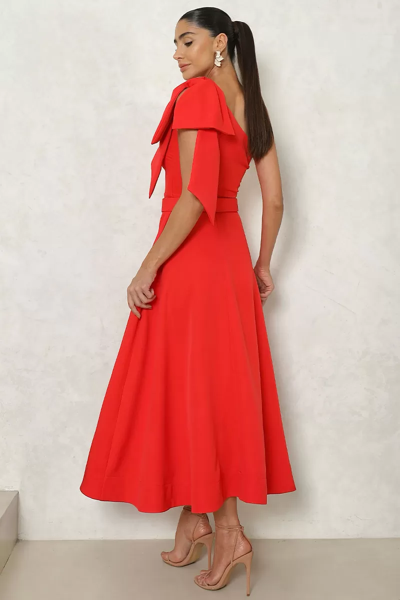 Miss Misses - Misses Julia Long Red Dress - 54384VERM Miss Misses - Misses Julia Long Red Dress - 54384VERM