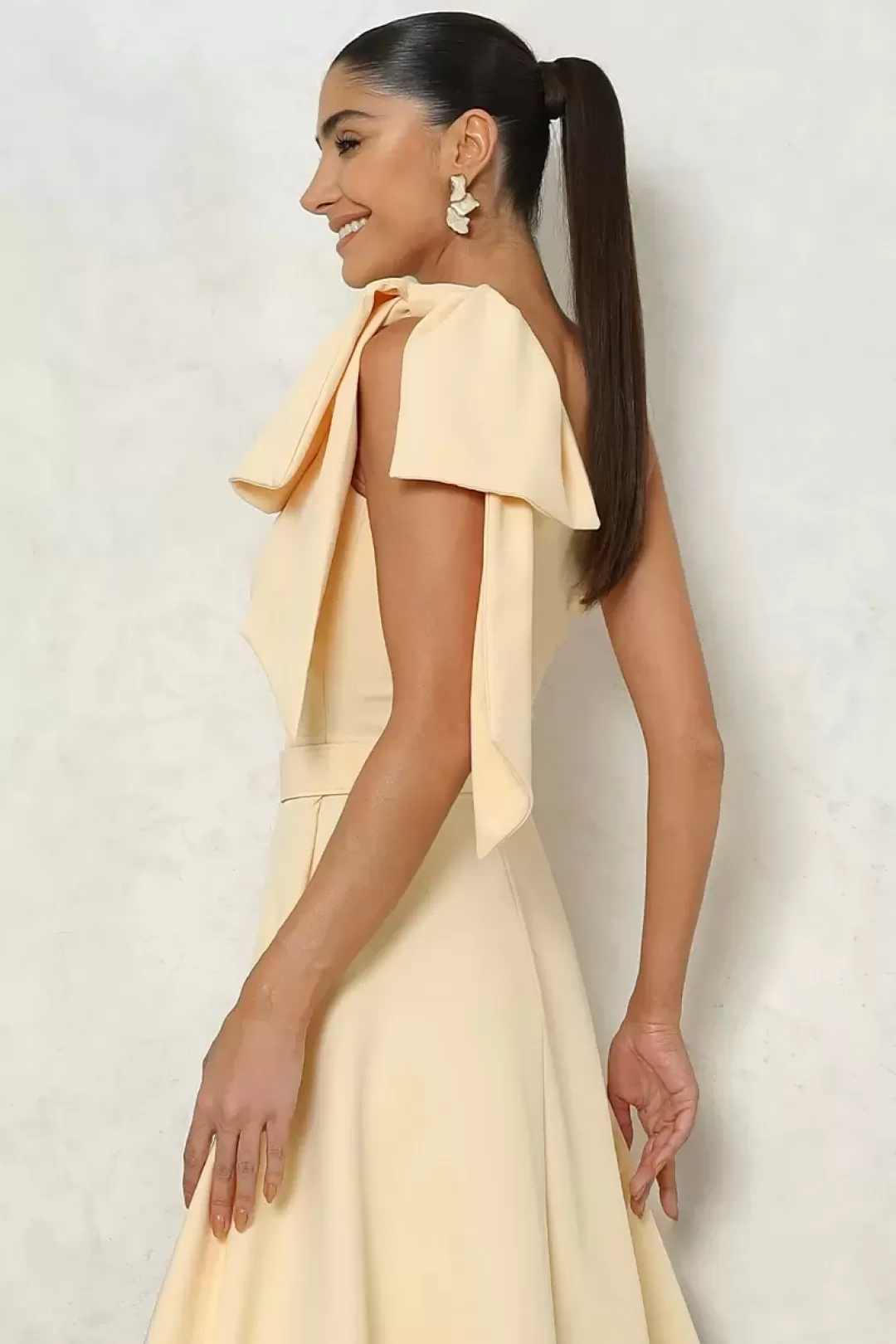 Miss Misses - Dress Miss Misses Julia Long Yellow - 54384AMAR Miss Misses - Dress Miss Misses Julia Long Yellow - 54384AMAR