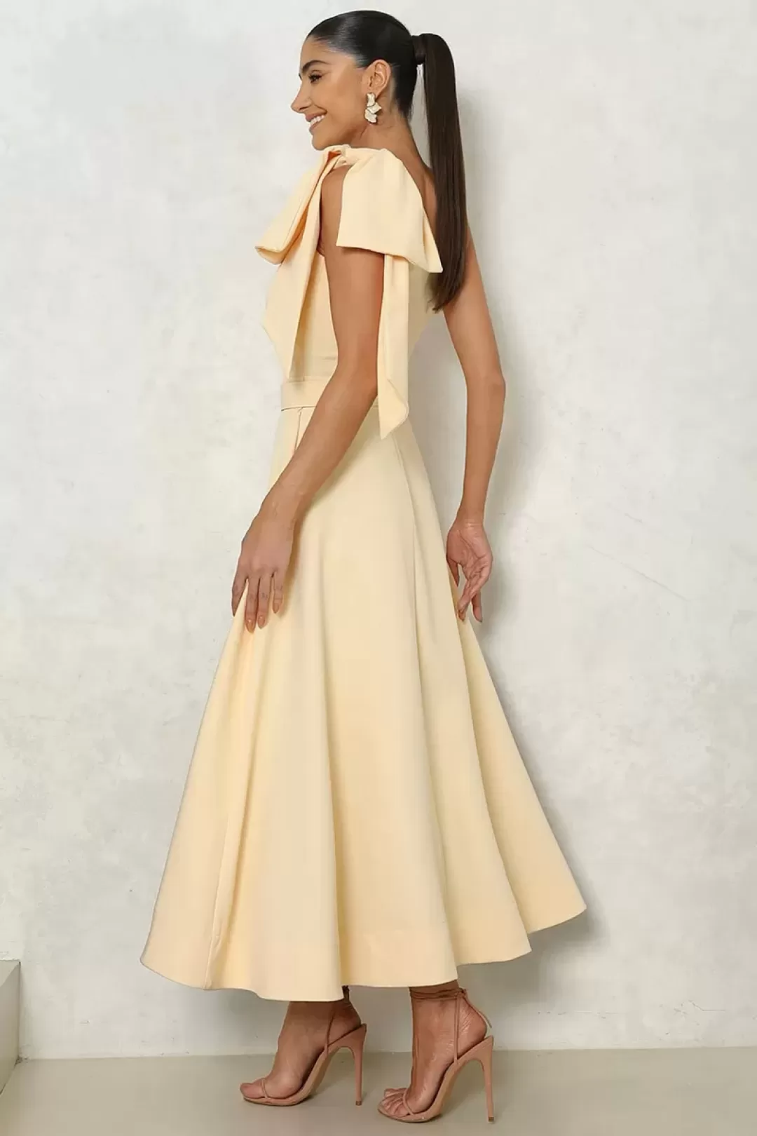 Miss Misses - Dress Miss Misses Julia Long Yellow - 54384AMAR Miss Misses - Dress Miss Misses Julia Long Yellow - 54384AMAR