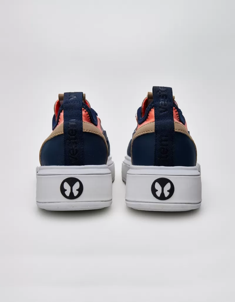 Vestem - Frida Multicolor Dark Navy and Neon Orange Sneakers - TE20.C0496 Vestem - Frida Multicolor Dark Navy and Neon Orange Sneakers - TE20.C0496