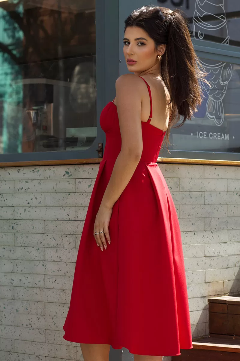 Miss Misses - Red Miss Camila Dress - 54398VERM Miss Misses - Red Miss Camila Dress - 54398VERM