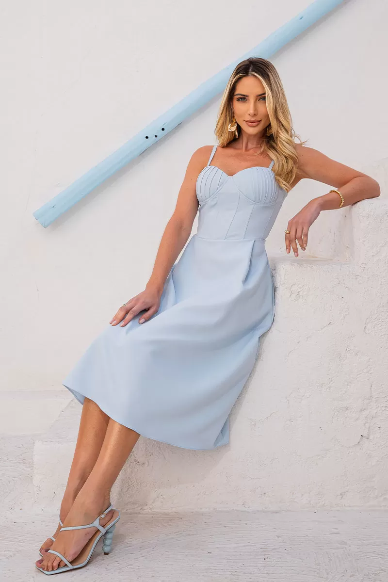 Miss Misses - Dress Miss Misses Camila Azul - 54398AZUL Miss Misses - Dress Miss Misses Camila Azul - 54398AZUL