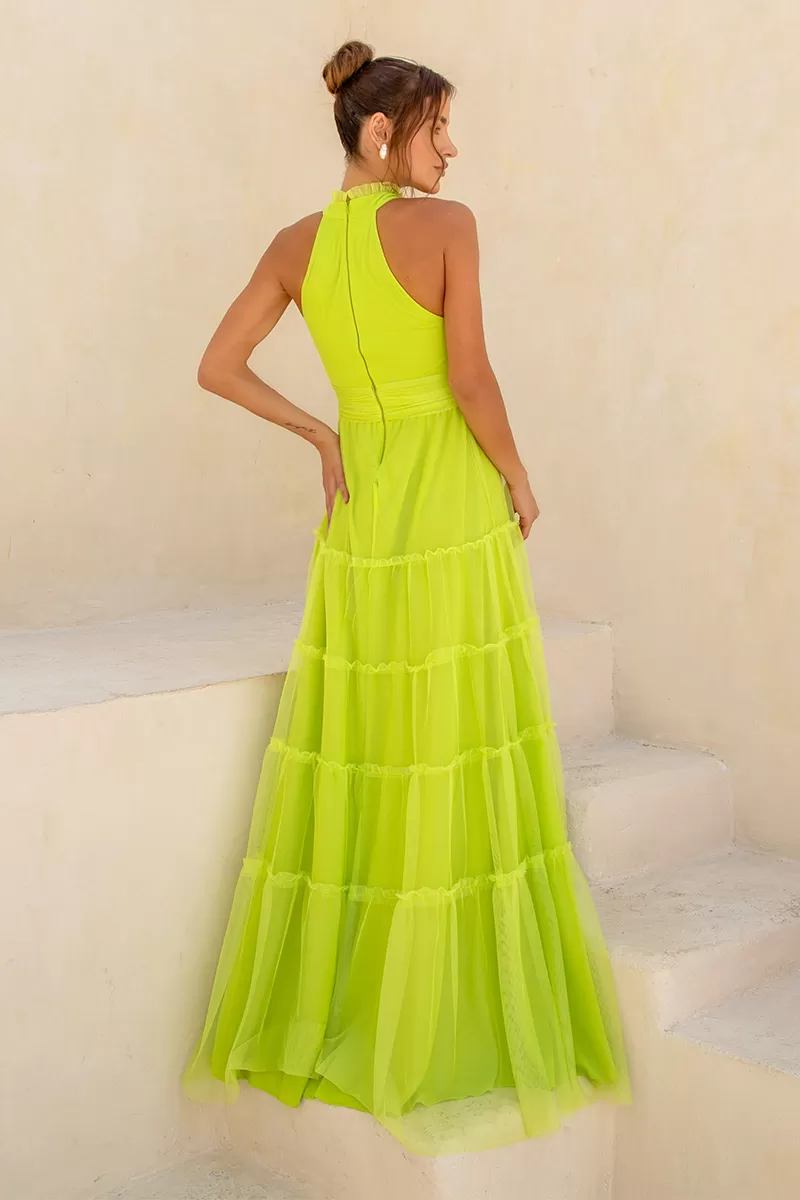 Dot Clothing - Dress Dot Clothing Carmen Gola Alta Lima - 2513LIMA