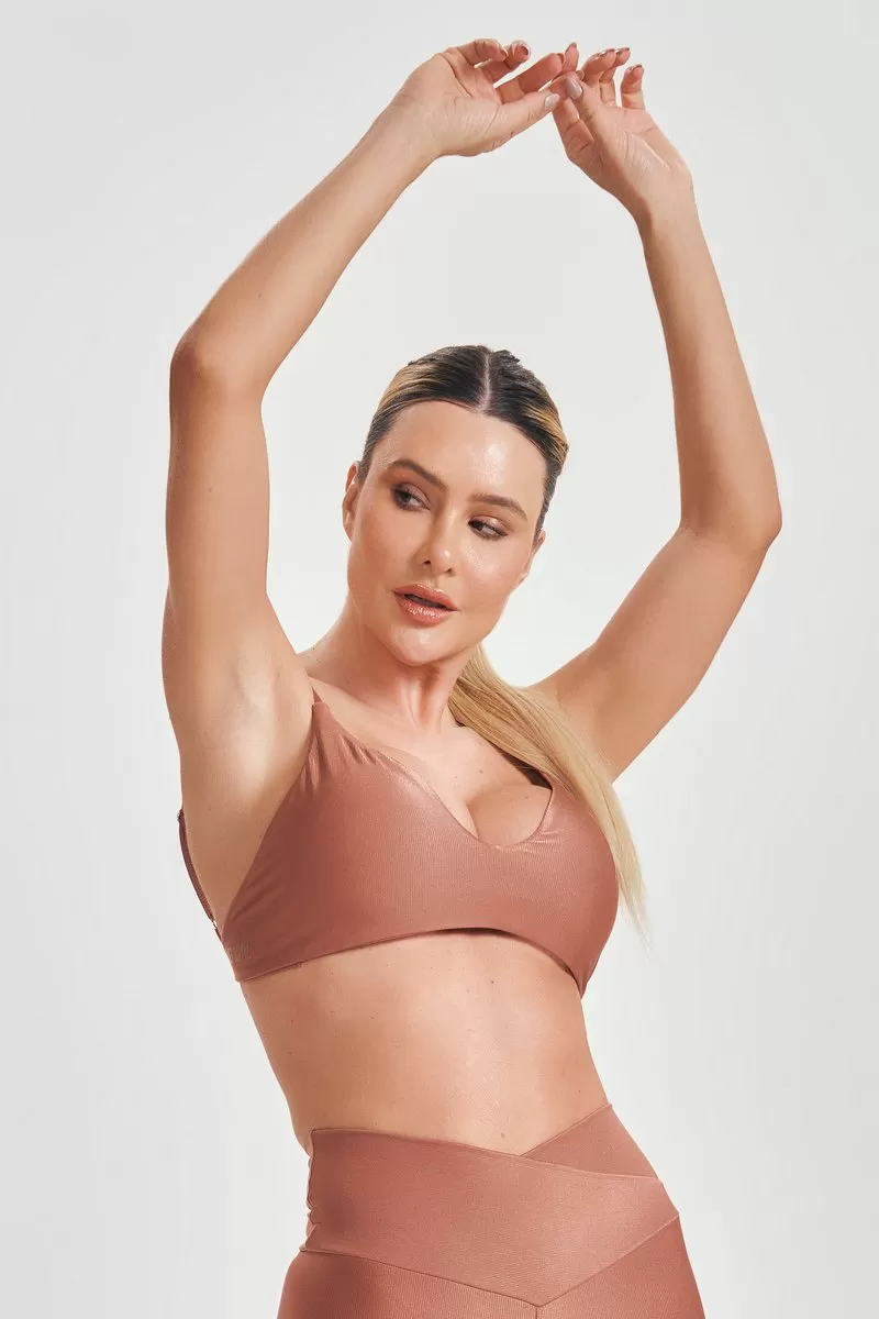 Lets Gym - Just Bronze Swim Top - 2554BZ
