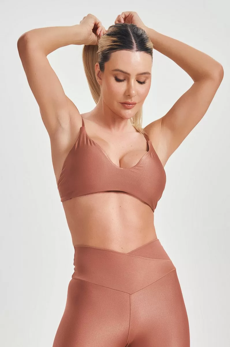 Lets Gym - Just Bronze Swim Top - 2554BZ