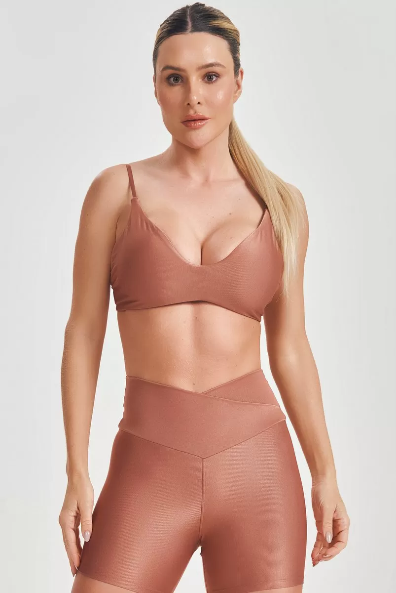 Lets Gym - Just Bronze Swim Top - 2554BZ