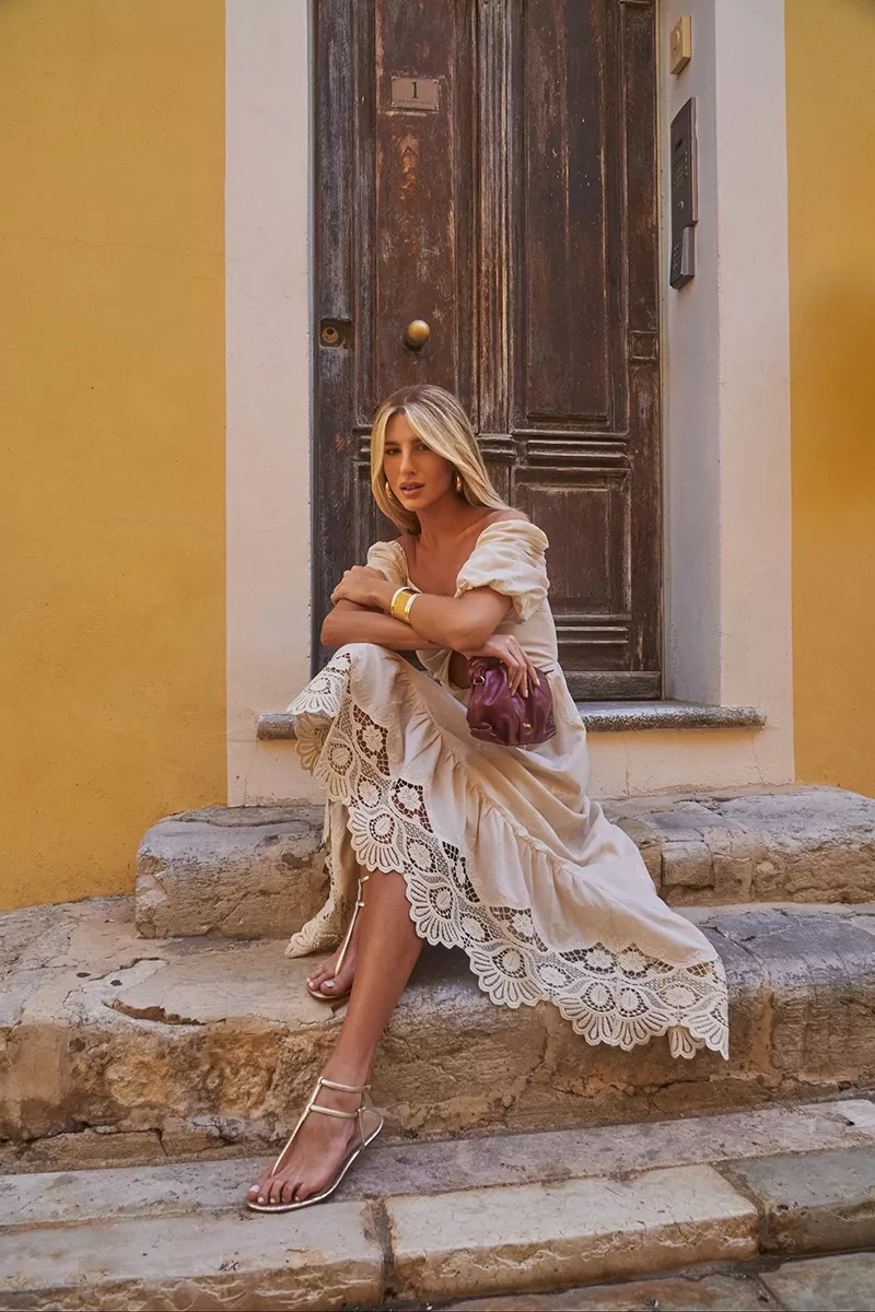 Dot Clothing - Dress Dot Clothing Atena Laise Areia - 2509AREIA Dot Clothing - Dress Dot Clothing Atena Laise Areia - 2509AREIA