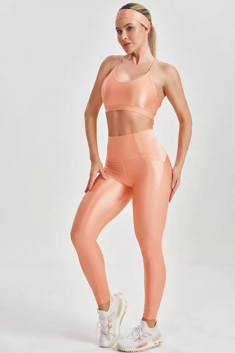 Lets Gym - Basic Fit Coral Leggings - 2583CL Lets Gym - Basic Fit Coral Leggings - 2583CL