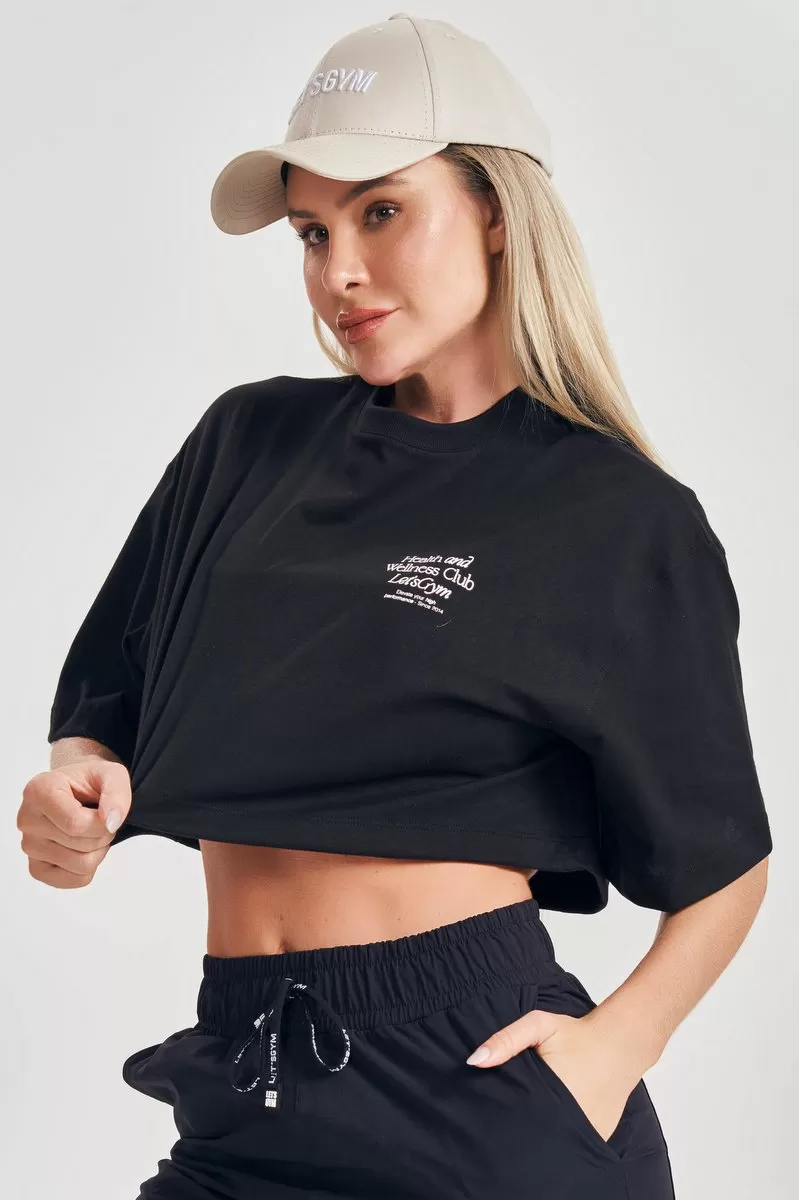 Lets Gym - Black Cropped Start - 2552PT
