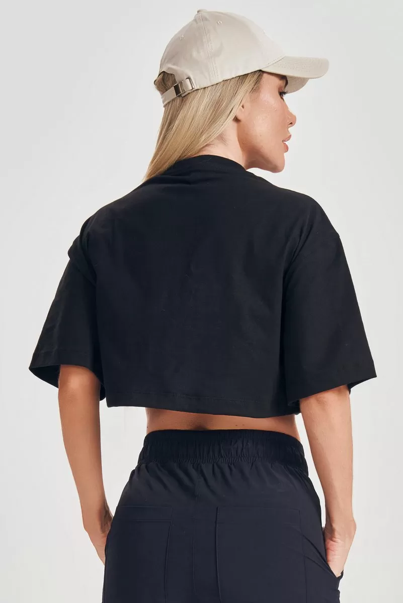Lets Gym - Black Cropped Start - 2552PT