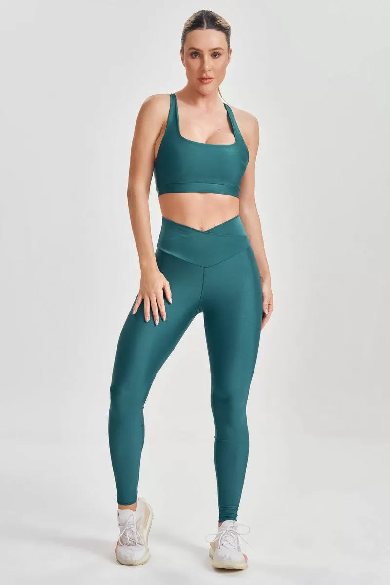 Lets Gym - Green Just Leggings - 2555VD Lets Gym - Green Just Leggings - 2555VD