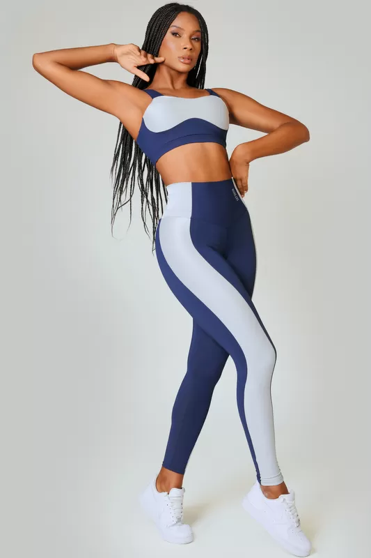 Lets Gym - Legging Silhouette Azul - 2539AZM Lets Gym - Legging Silhouette Azul - 2539AZM