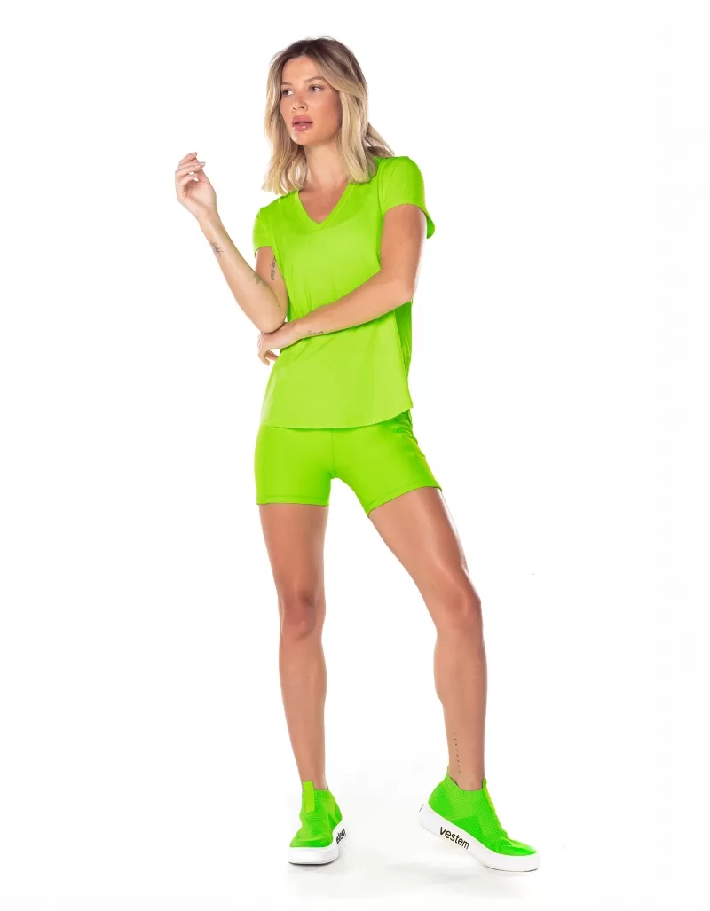 Vestem - Janice Neon Green Dry Fit Short Sleeve Shirt - BMC31.ESS.C0041 Vestem - Janice Neon Green Dry Fit Short Sleeve Shirt - BMC31.ESS.C0041