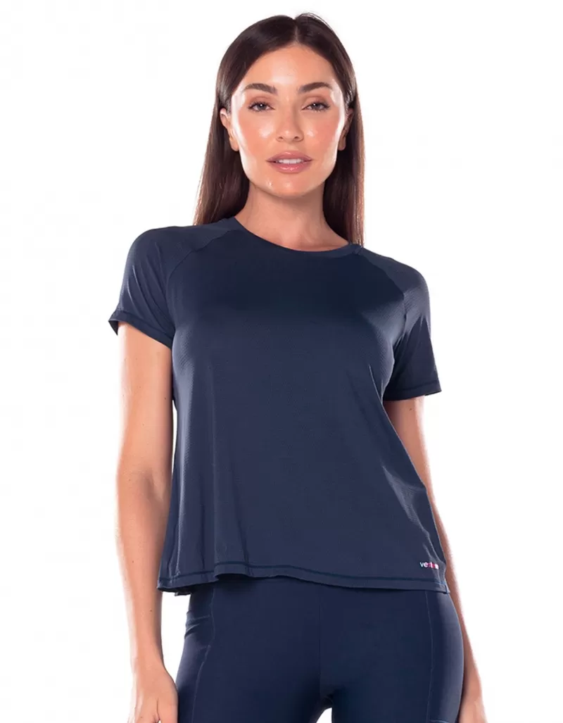 Vestem - Dry Fit Short Sleeve Shirt Sunny Navy Blue Dark - BMC753.V25.C0173