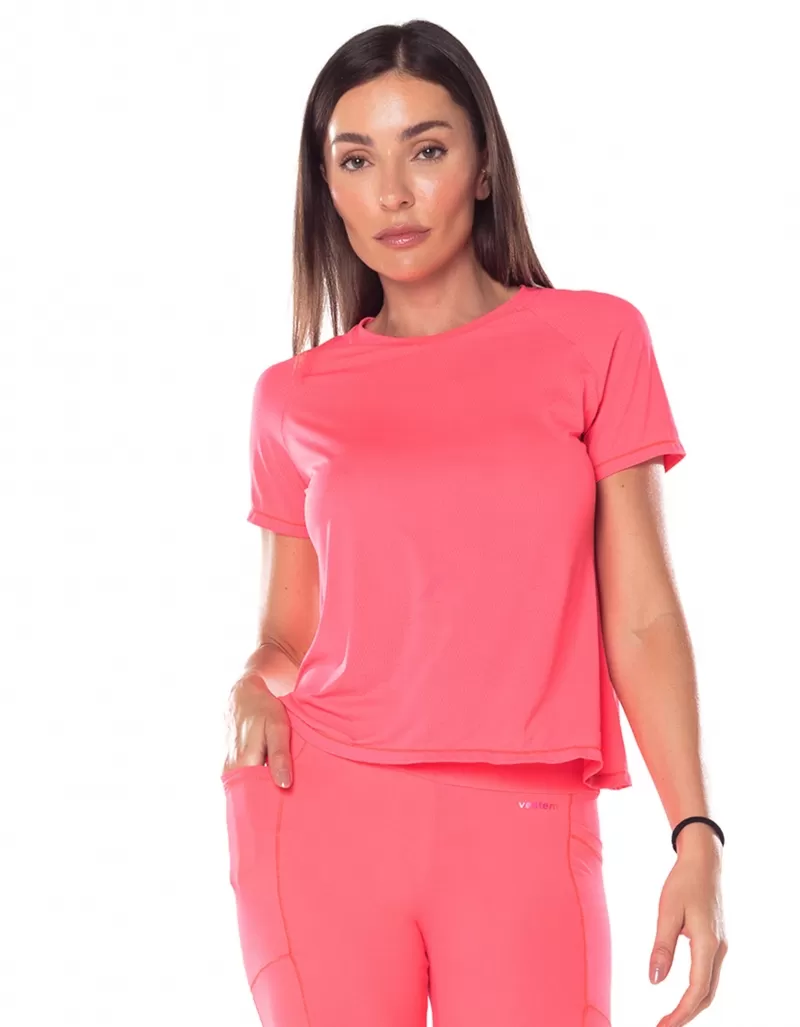 Vestem - Dry Fit Sunny pink Electra Short Sleeve Shirt - BMC753.V25.C0428 Vestem - Dry Fit Sunny pink Electra Short Sleeve Shirt - BMC753.V25.C0428