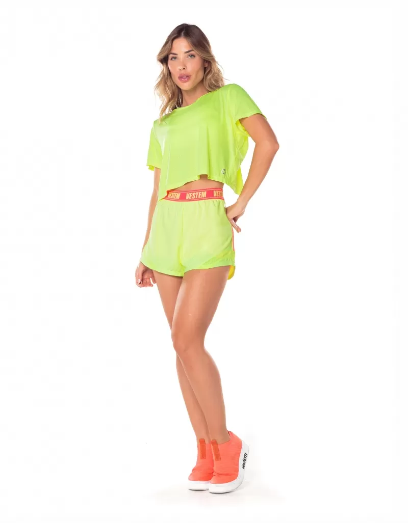 Vestem - Dry Fit Hera Neon Yellow Short Sleeve Shirt - BMC756.V25.C0009 Vestem - Dry Fit Hera Neon Yellow Short Sleeve Shirt - BMC756.V25.C0009