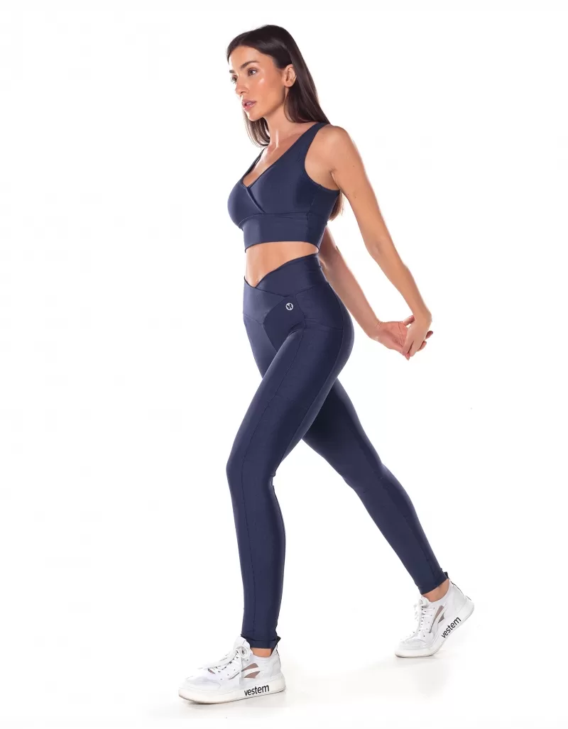Vestem - Cos Wrap Around Honey Beehive Navy Blue Leggings - FS1438.V25.E1279.V25 Vestem - Cos Wrap Around Honey Beehive Navy Blue Leggings - FS1438.V25.E1279.V25
